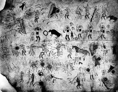 Piel de búfalo pintada, c.1900 de American Photographer